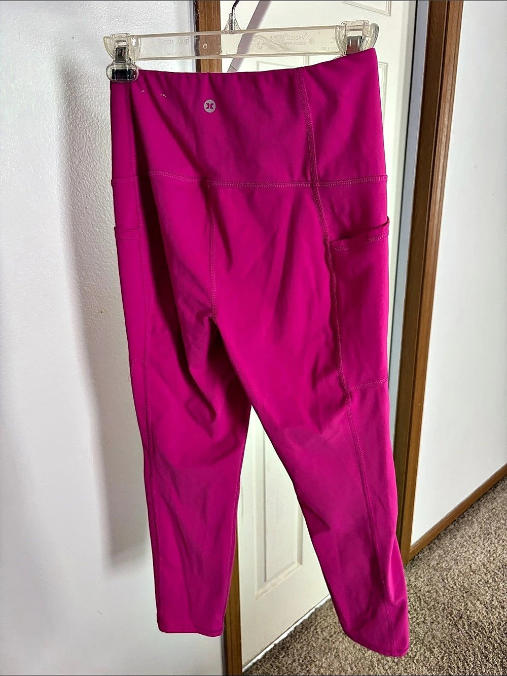 RBX Tech Flex Ultra Hold Pocket Legging Women's Athletic Leggings Pink Size